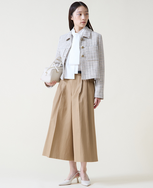 ロングキュロットパンツ 詳細画像 ベージュ 8