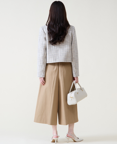 ロングキュロットパンツ 詳細画像 ベージュ 9