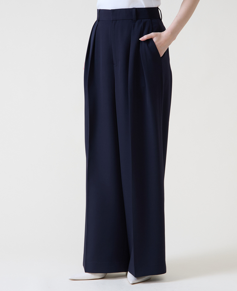 2タックワイドパンツ 詳細画像 ネイビー 2