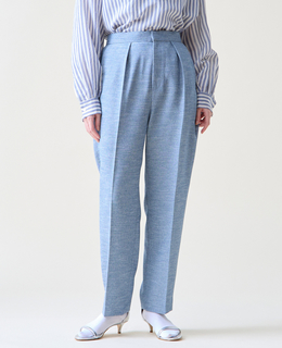 タックテーパードパンツ