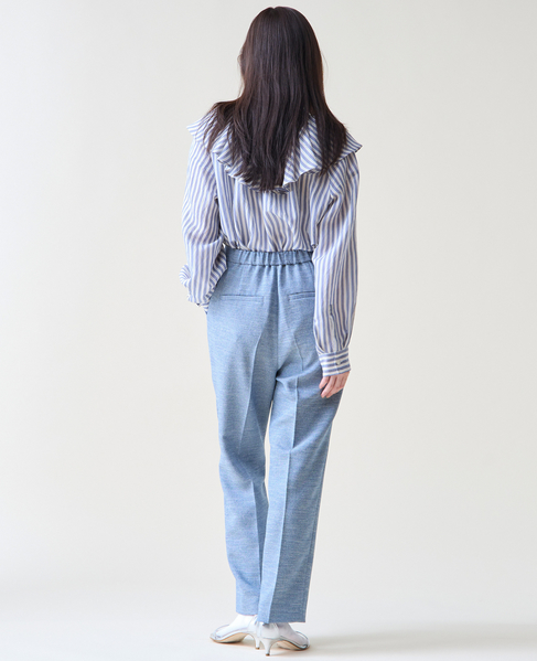 タックテーパードパンツ 詳細画像 ブルー 5