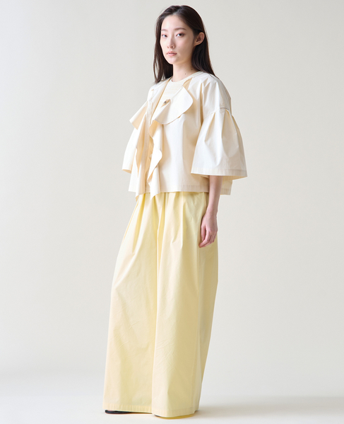 イージーワイドストレートパンツ 詳細画像 イエロー 11