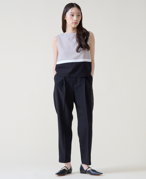ペグトップパンツ 詳細画像 ブラック 2