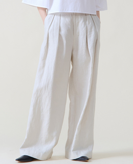 リネンタックワイドパンツ