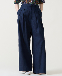 リネンタックワイドパンツ