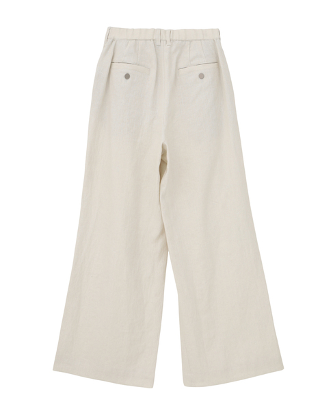 リネンタックワイドパンツ 詳細画像 ベージュ 11