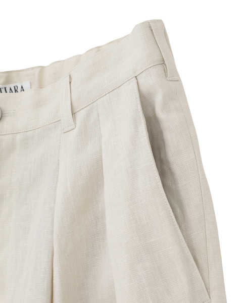 リネンタックワイドパンツ 詳細画像 ベージュ 14