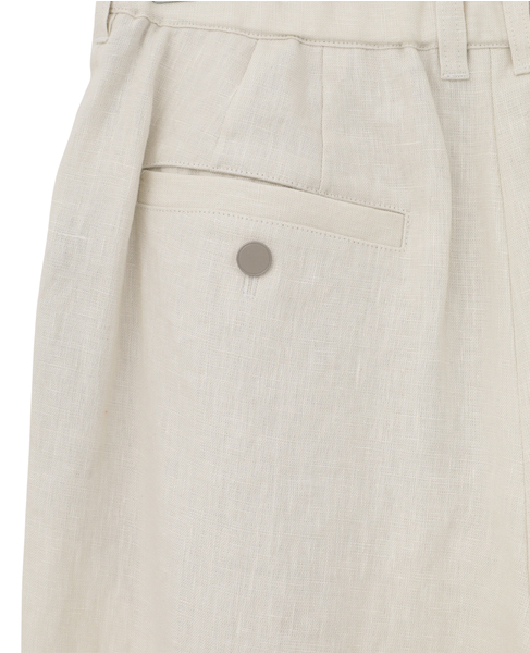 リネンタックワイドパンツ 詳細画像 ベージュ 15