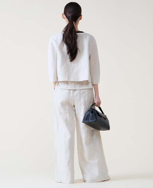 リネンタックワイドパンツ 詳細画像 ベージュ 7