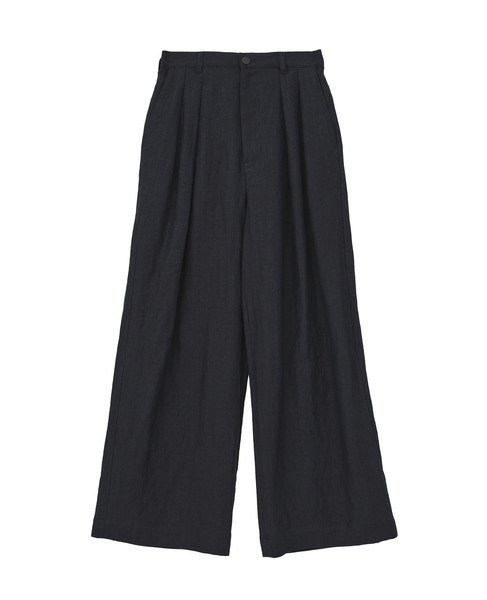 リネンタックワイドパンツ 詳細画像 ネイビー 4