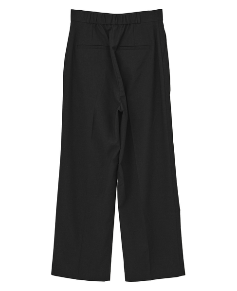 リネンワイドストレートパンツ 詳細画像 ブラック 2