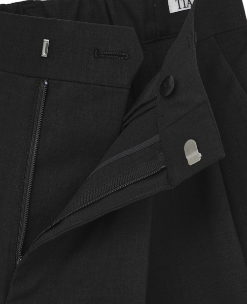 リネンワイドストレートパンツ 詳細画像 ブラック 4