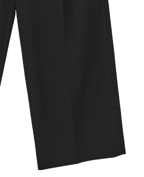 リネンワイドストレートパンツ 詳細画像 ブラック 6