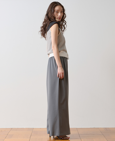 ワイドタックイージーパンツ 詳細画像 グレー 4