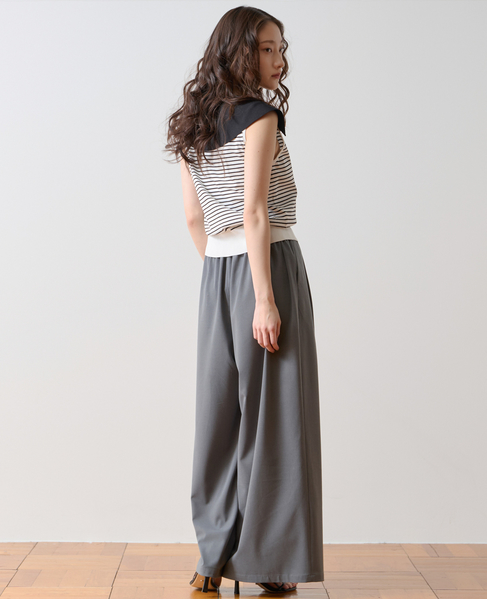 ワイドタックイージーパンツ 詳細画像 グレー 5