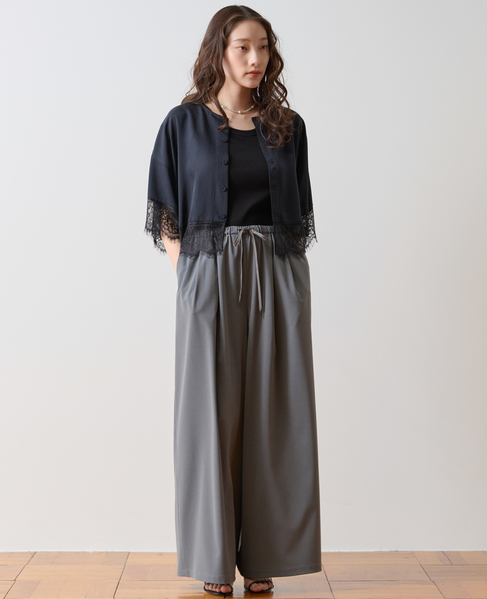 ワイドタックイージーパンツ 詳細画像 グレー 7