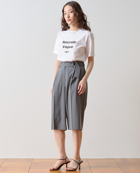 ワイドタックハーフパンツ 詳細画像 グレー 7