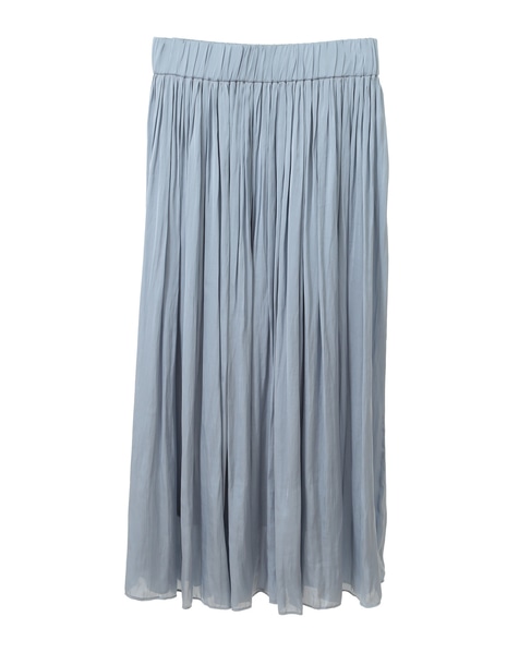 【定番】ギャザースカート 詳細画像 サックス 1