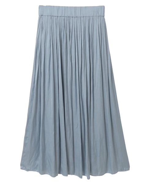 【定番】ギャザースカート 詳細画像 サックス 3