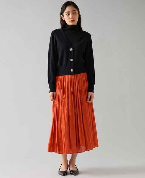 【定番】ギャザースカート 詳細画像 オレンジ 6