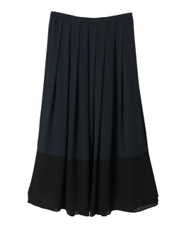 バイカラーギャザースカート