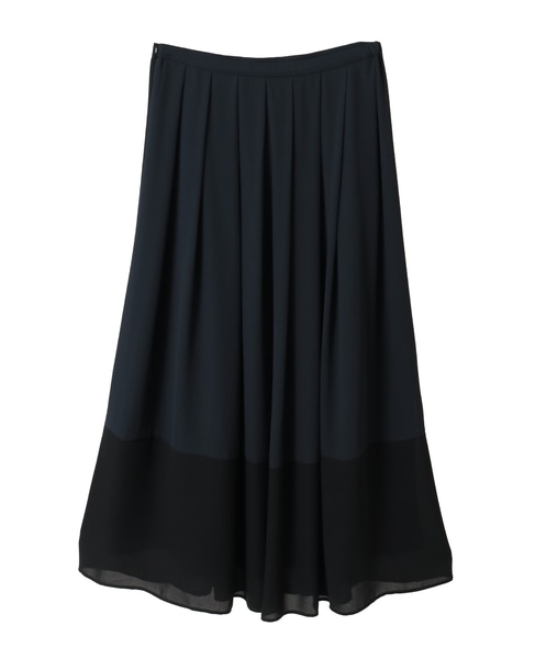 バイカラーギャザースカート 詳細画像 ネイビー 2