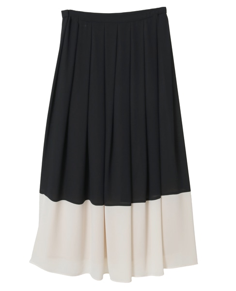 バイカラーギャザースカート 詳細画像 ブラック 11