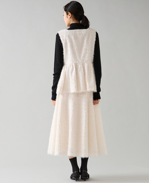 チュールフェザースカート 詳細画像 ホワイト 5