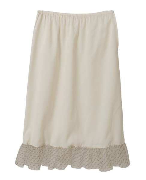 ドットプリントフリルスカート 詳細画像 ホワイト 10