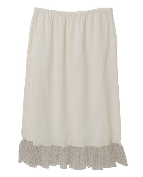 ドットプリントフリルスカート 詳細画像 ホワイト 12