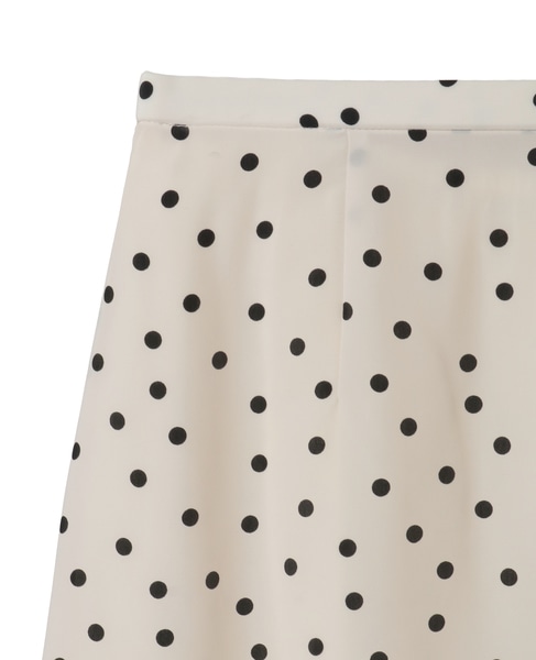 ドットプリントフリルスカート 詳細画像 ホワイト 5