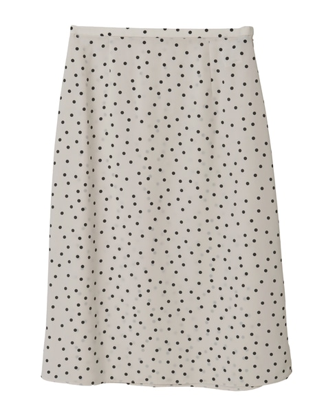 ドットプリントフリルスカート 詳細画像 ホワイト 9