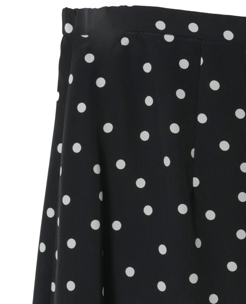 ドットプリントフリルスカート 詳細画像 ブラック 13