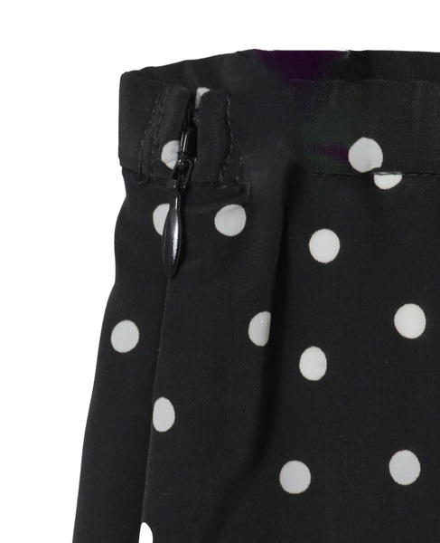 ドットプリントフリルスカート 詳細画像 ブラック 14