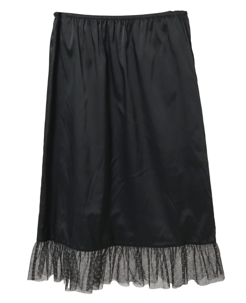 ドットプリントフリルスカート 詳細画像 ブラック 17