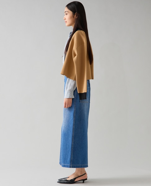 デニムタイトマキシスカート 詳細画像 ミディアムブルー 8