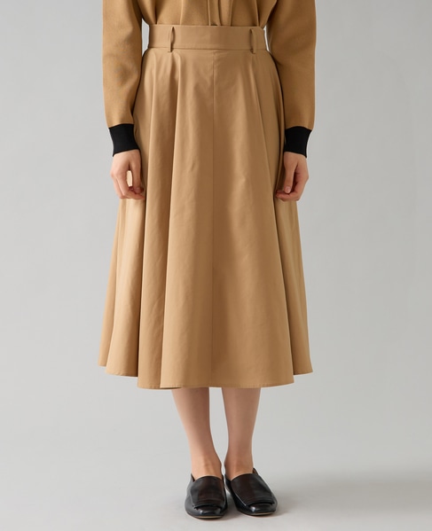 サーキュラーフレアスカート 詳細画像 ベージュ 1
