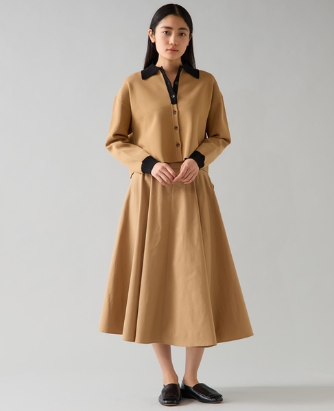 サーキュラーフレアスカート 詳細画像 ベージュ 3