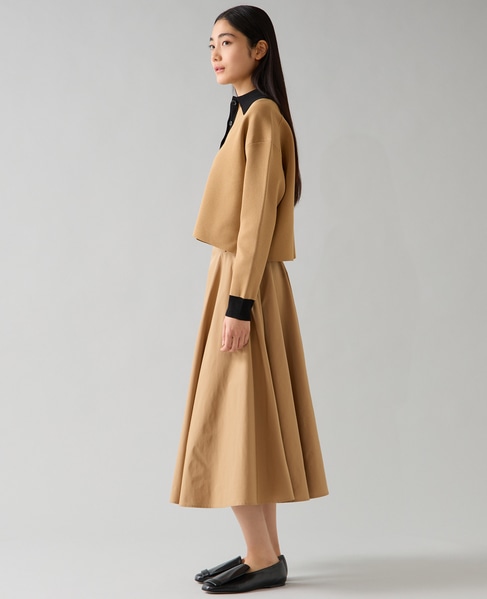 サーキュラーフレアスカート 詳細画像 ベージュ 4