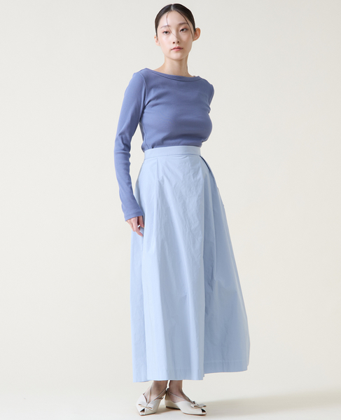 アシンメトリータックスカート 詳細画像 サックス 7