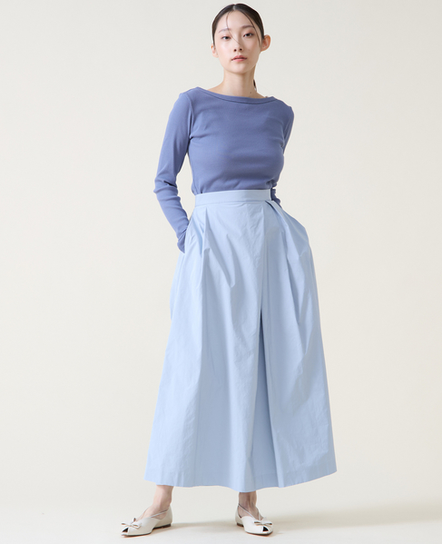 アシンメトリータックスカート 詳細画像 サックス 8