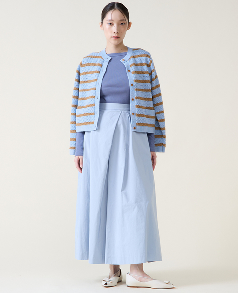 アシンメトリータックスカート 詳細画像 サックス 9