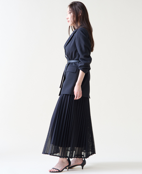 メッシュプリーツスカート 詳細画像 ブラック 10