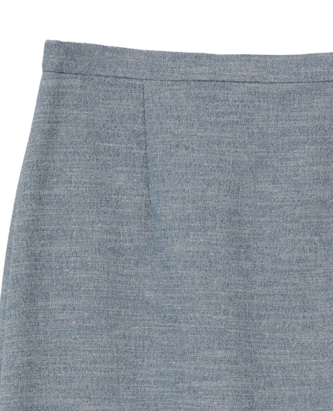 シンプルロングタイトスカート 詳細画像 ブルー 3