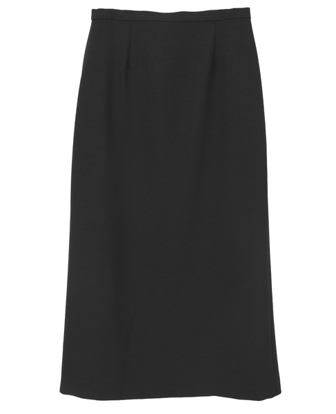 シンプルロングタイトスカート 詳細画像 ブラック 2