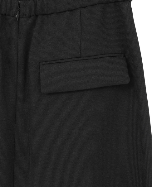 シンプルロングタイトスカート 詳細画像 ブラック 6