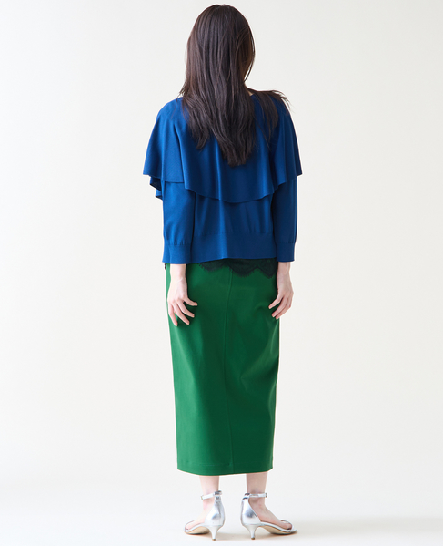 ストレッチタイトスカート 詳細画像 グリーン 12