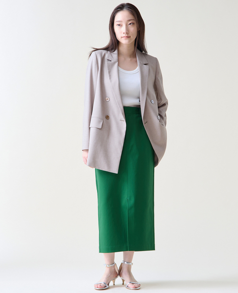 ストレッチタイトスカート 詳細画像 グリーン 5