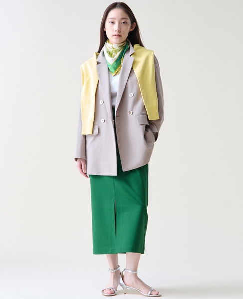 ストレッチタイトスカート 詳細画像 グリーン 7