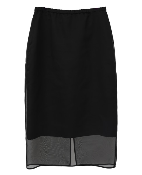 オーガンジータイトスカート 詳細画像 ブラック 1